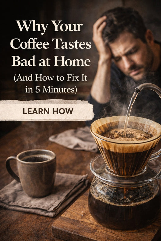 Why Your Coffee Tastes Bad at Home (And How to Fix It in 5 Minutes)
